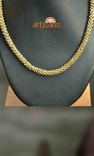 Tribal Jewellery:Necklace with golden beads