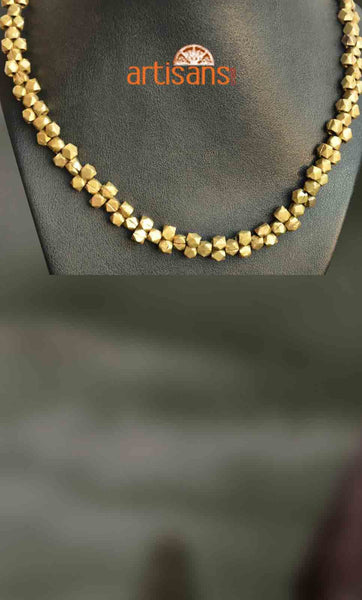 Tribal Jewellery:Necklace with golden beads