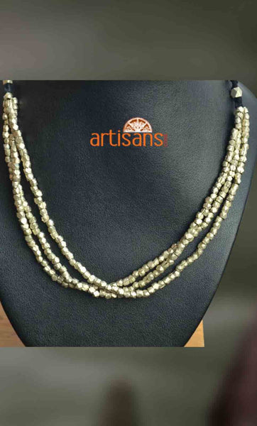 Tribal Jewellery:Necklace with beads on black thread