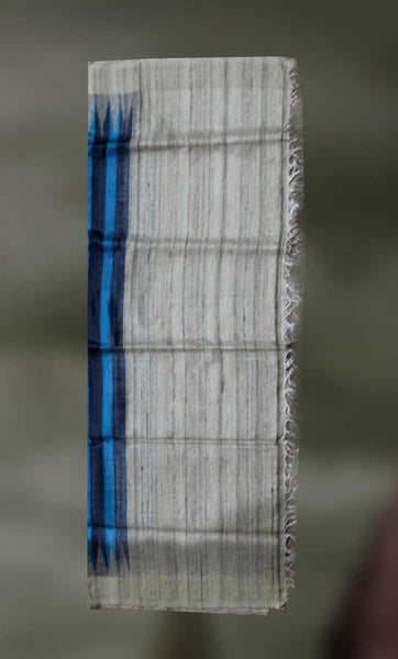 Handloom- Tussar Silk and Cotton Shawl