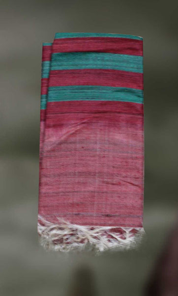 Handloom- Tussar Silk and Cotton Shawl