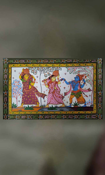 Krishna Leela: Lord Krishna playful with gopis