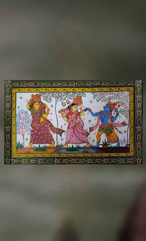 Krishna Leela: Lord Krishna playful with gopis