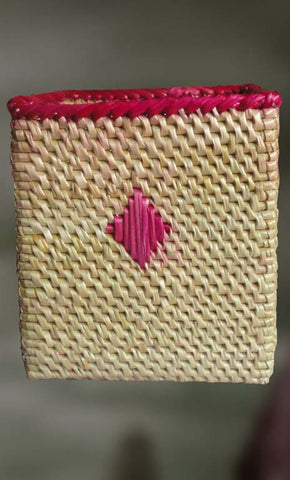 Square Shaped Pen Stand,Painted