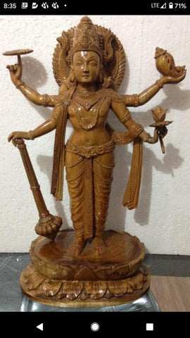 Lord Vishnu sculpture in Sandstone