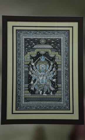 Vigneshwara :  Pattachitra Leaf Painting