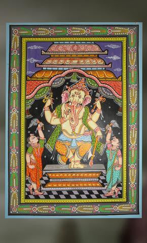Avaneesh : Ganesha Standing with Sevikas