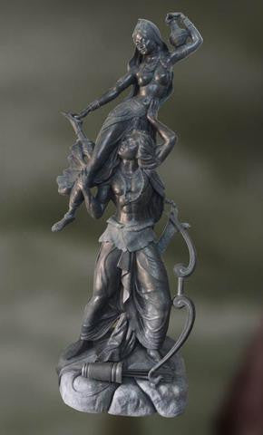 Yugma: Couple in Love (Stone Sculpture)