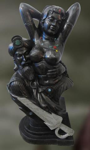 Kama: Uncontrolled Desire (Stone & Wood Sculpture)