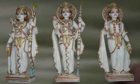 Divyata: Ram, Laxman and Sita in Standing Posture