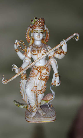 Veenapani:Goddess Saraswati Holding Veena