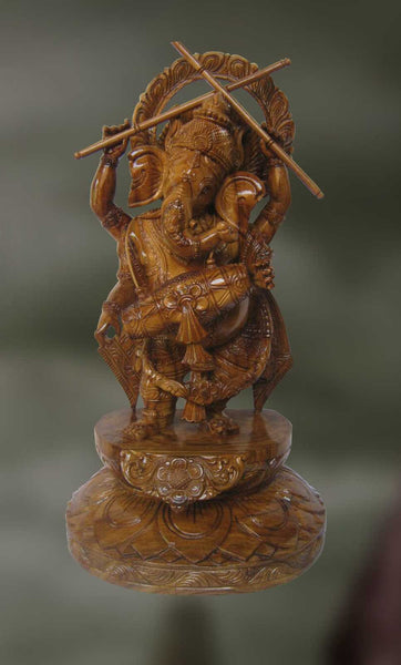 Wood sculpture of Ganesha
