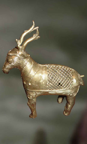 Deer Standing - Dhokra Work of Art