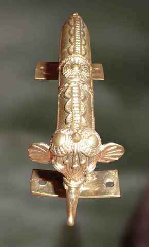 Door Handle with Elephant - Dhokra Art