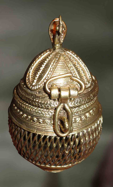 The Round Jewellery Box - Dhokra Art