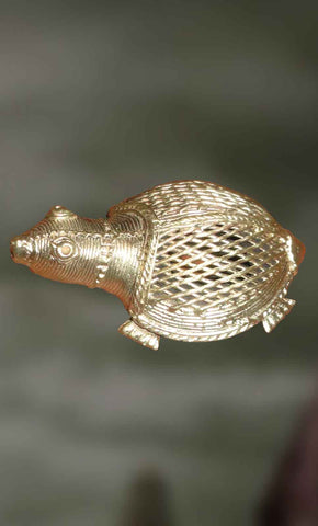 The Minute Tortoise - Dhokra Work of Art