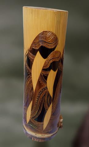 Vase : With Two Women in Traditional Attire